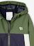 Blouson garçon coupe-vent colorblock bleu moyen+kaki+vert d'eau - vertbaudet enfant 