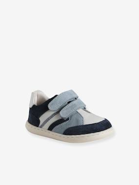 Baskets bébé garçon cuir à scratchs  - vertbaudet enfant