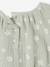 Printed baby blouse grey green+vanilla - vertbaudet enfant 