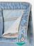 Jean fille mom brodé fleurs bleu+bleu clair+bleu moyen - vertbaudet enfant 