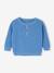 Honeycomb Knit Jumper with Grandad-Style Neckline for Babies blue - vertbaudet enfant 