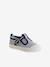 Mary Jane Shoes in Canvas for Babies striped blue - vertbaudet enfant 
