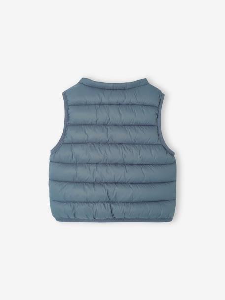 Reversible Windcheater with Zip for Babies grey blue - vertbaudet enfant 