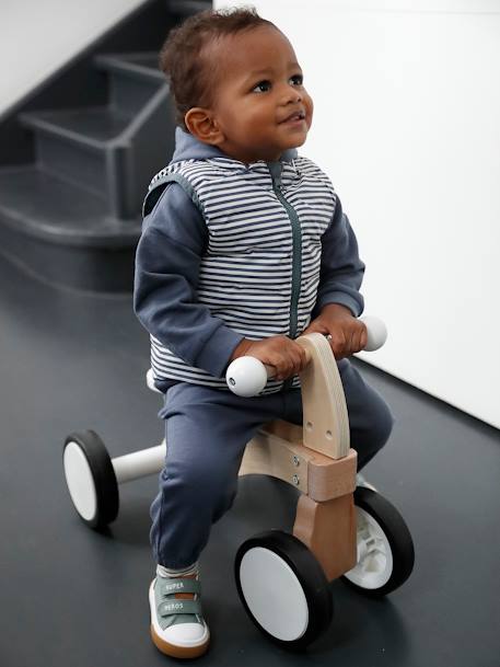 Reversible Windcheater with Zip for Babies grey blue - vertbaudet enfant 