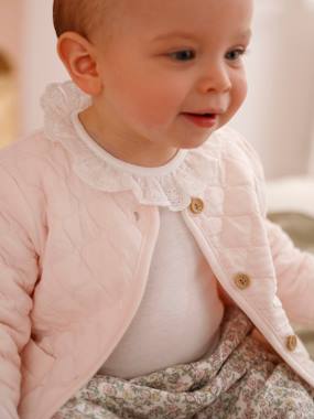 Gilet bébé matelassé en gaze de coton double face - vertbaudet enfant Bébé-Pull, gilet, sweat-Gilet-Gilet bébé matelassé en gaze de coton double face