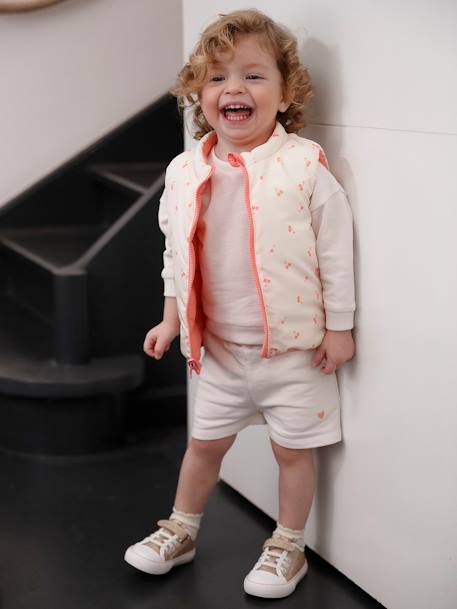 Reversible Bodywarmer for Babies coral - vertbaudet enfant 