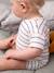 Ensemble naissance nid d'abeille tee-shirt et short écru - vertbaudet enfant 