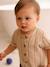 Combinaison bébé à rayures maille fantaisie sable - vertbaudet enfant 