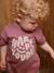 Organic cotton 'Happy Youpi' baby short-sleeved T-shirt violet - vertbaudet enfant 