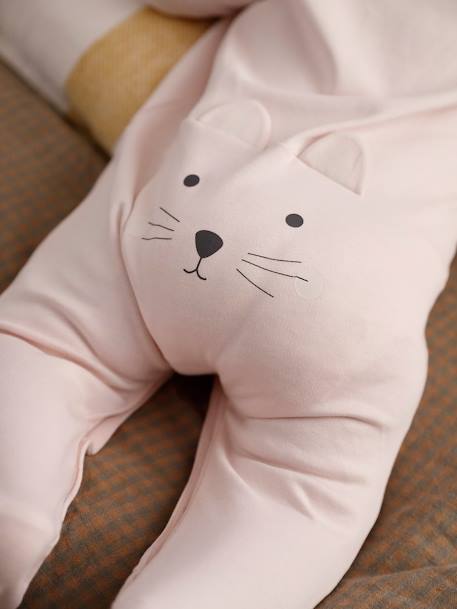 Newborn cat pyjamas pale pink - vertbaudet enfant 