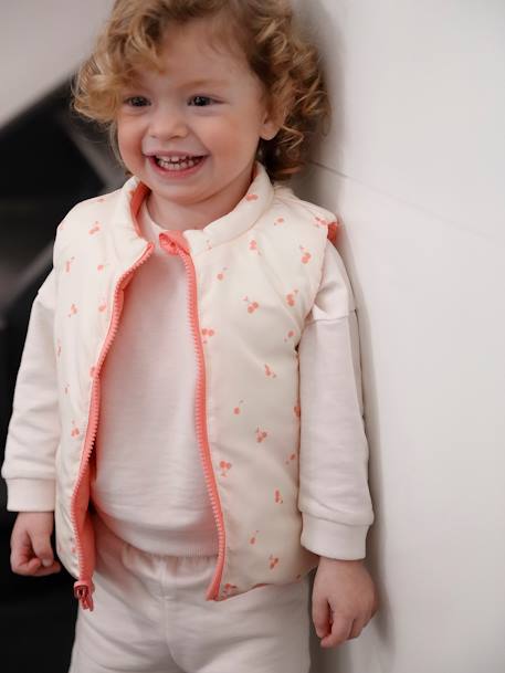 Reversible Bodywarmer for Babies coral - vertbaudet enfant 