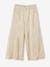 Occasion Wear Wide-Leg Lamé Trousers with Pleats for Girls gold - vertbaudet enfant 