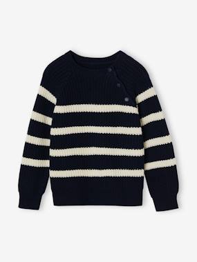 -Pull garçon rayé