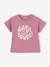Organic cotton 'Happy Youpi' baby short-sleeved T-shirt violet - vertbaudet enfant 