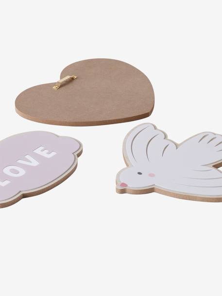 Set of 3 wall decorations beige - vertbaudet enfant 