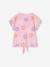T-shirt fille imprimé noeud fantaisie manches courtes blanc+blanc imprimé+lavande+rose - vertbaudet enfant 