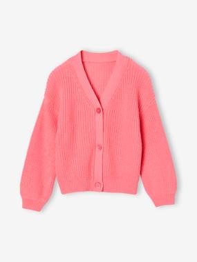 Gilet fille en côte perlée - vertbaudet enfant Fille-Gilet fille en côte perlée