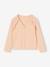 Gilet fille à volants cérémonie beige doré+écru+rose pâle+vert - vertbaudet enfant 