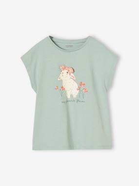 Fille-T-shirt, sous-pull-T-shirt-Tee-shirt motif fantaisie fille