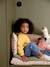 Embroidered Mom Jeans for Babies stone - vertbaudet enfant 