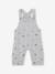 Baby fleece dungarees with nautical motifs marl grey - vertbaudet enfant 