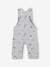 Baby fleece dungarees with nautical motifs marl grey - vertbaudet enfant 
