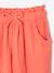 Pantacourt fille en gaze de coton anthracite+bleu+corail - vertbaudet enfant 