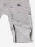 Baby fleece dungarees with nautical motifs marl grey - vertbaudet enfant 