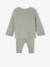 Ensemble bébé mixte gilet pantalon en tricot blanc+gris clair chiné+vert d'eau+vert sauge - vertbaudet enfant 