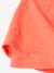 Embroidered Cotton Gauze Blouse for Girls coral+white - vertbaudet enfant 