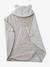 Plaid bébé à capuche en molleton, doublé peluche beige imprimé - vertbaudet enfant 