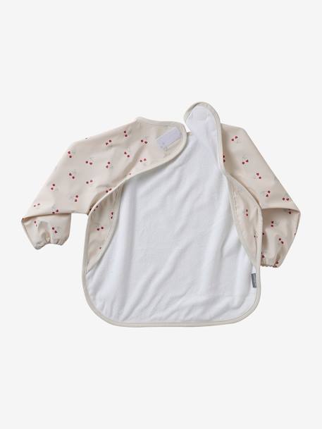 Bavoir manches longues blanc imprimé+imprimé tigres - vertbaudet enfant 