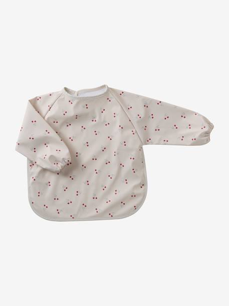 Bavoir manches longues blanc imprimé+imprimé tigres - vertbaudet enfant 