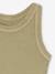 Ribbed Tank Top for Girls beige+ecru+sage green+striped blue+sweet pink - vertbaudet enfant 