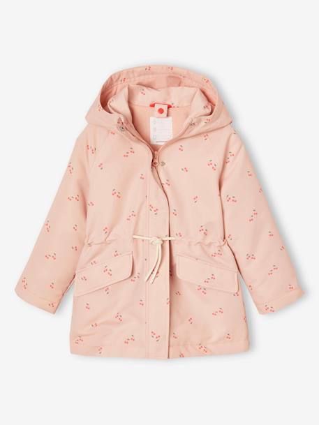 3-in-1 girls' parka pale pink - vertbaudet enfant 