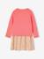 Ensemble fille robe + gilet mauve+rose+rose imprimé - vertbaudet enfant 
