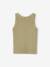 Ribbed Tank Top for Girls beige+ecru+sage green+striped blue+sweet pink - vertbaudet enfant 