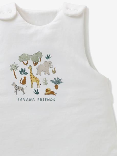 Sleeveless Sleeping Bag, SAVANA printed white - vertbaudet enfant 