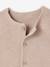 Gilet bébé naissance maille point mousse beige chiné+écru+marine - vertbaudet enfant 