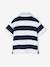 Polo rayé double col rayé bleu - vertbaudet enfant 