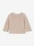 Gilet bébé naissance maille point mousse beige chiné+écru+marine - vertbaudet enfant 