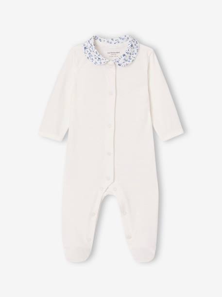 Lot de 2 pyjamas fleuris bébé fille bleu - vertbaudet enfant 