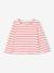 Pack of 3 long-sleeved t-shirts for girls - BASICS ecru+striped red - vertbaudet enfant 
