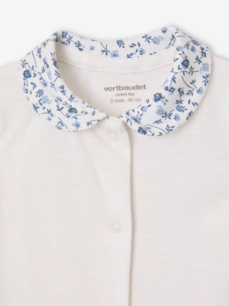 Lot de 2 pyjamas fleuris bébé fille bleu - vertbaudet enfant 