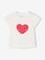 Pack of 3 long-sleeved t-shirts for girls - BASICS ecru+striped red - vertbaudet enfant 