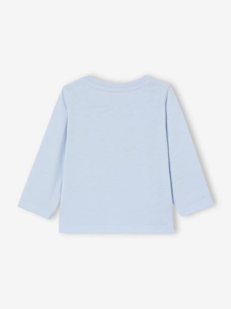 Pack of 2 baby short-sleeved t-shirts sky blue - vertbaudet enfant 