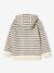 Striped hooded sweatshirt for boys navy blue - vertbaudet enfant 