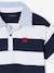 Polo rayé double col rayé bleu - vertbaudet enfant 