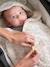 Throw with Hood in Fleece, Plush Lining for Baby printed beige - vertbaudet enfant 
