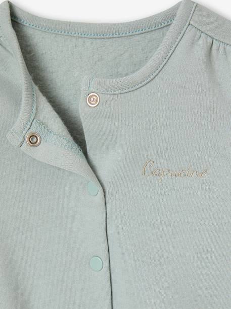Ensemble bébé fille 3 pièces robe cardigan bandeau bleu grisé+corail+vieux rose - vertbaudet enfant 